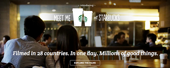”Meet me at Starbucks” - Global Campaign ”Meet me at Starbucks” - Global Campaign