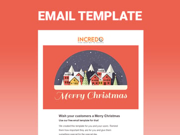Happy Merry Christmas Free Hubspot Email Template