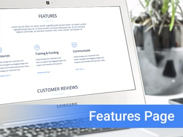 SaaSy Features Page Hubspot Templae