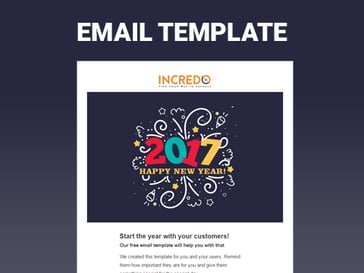 Happy New Year Free Hubspot Email Template