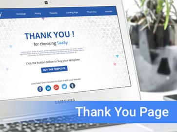 SaaSy Thank You Page Hubspot Template